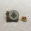 1" Masonic dom Liberty Arm One Inch Wide Soft Enamel Lapel Pin With Butterfly Clutch