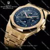 Didun Mens Watches Top Automatic Gear S3 Gold Watch防水ムーンフェース腕時計ステンレス鋼製ブレスレット2882
