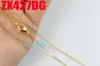golden color 1.2mm cross thin chain stainless steel fashion women jewelry, small necklace 20pcs ZX427DG