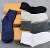 Chaussettes de sport pour hommes et femmes 100% coton, vente en gros, chaussettes de 5 couleurs, style baril long avec boîte jaune, mode décontractée, style polyvalent