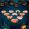 Halloween Funny Tricky Toys Dentures Party Supplies False Tooth Full Set of Ten Cosplay Zombie Front Teeth Buckles XD24741