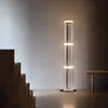 Italian modern luxury LED floor lamp living room bedroom imitation glass lampshade corner bar lamp villa decoration room decor