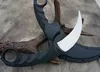 Tiger Karambit Knife VG-1 Satin Blade Kra*ton+Grivory Handle Fixed Blades Claw knives with ABS K Sheath