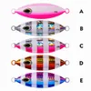 DHL Transport 5 color 11cm 100g sinking metal lures The slow cranking iron plate lead fish, boat sea fishing luminous lure iron plates