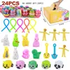 Easter Egg Set Party Squeeze Decompression Toy 36pcs Eggs Dinosaurs Stretched Blind Box Toys Gifts for Kids