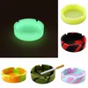 Luminous Silicone Ashtray Przenośny Kamuflaż Miękka guma Wysoka temperatura Odporność na ciepło Cygara Ashtray Uchwyt Papierosa Narzędzia