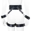 Bondages Kvinnor Nya Harajuku Korsettremmar Metallring Läder Punk Hook BDSM Kvinna Kasthetsbälte Sexig Handgjorda Unisex Garter 1122