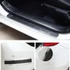 Car Stickers Anti Scratch Door Sill Protector Rubber Strip Carbon Fiber Car Threshold Protection Bumper Film Sticker Styling PVC soft glue material