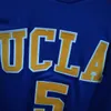 Nikivip Real Pictures Baron Davis＃5 UCLA Bruins College Blue Retro Basketball Jersey Mens Stitched Custom Number Name Name Jerseys