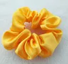 2021 Women Silk Scrunchie Elastic Handmade Multicolor Hair Band Ponytail Holder Headband Accessories epacket 70 colors