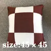 Brev kast kuddefodral kashmir lyxdesigner kudde vävt jacquard 45x45cm 65x65cm anpassad kudde täcke soffa ull täcker sängkläder leveranser