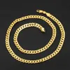 6mm largo colar Chain Calbana amarela ouro cheia de sólido maciço macacão coradeira 66cm longo x0509