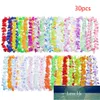 Flor 30 pcs Hawaiian Leis Colar Garland Tropical Artificial Havaí Seda Grinalda Festa Fornecimentos Praia Divertimento