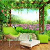 3D wallpaper fresco uva estante scenery scenery walllpapers 3d fundo tv fundo bonito paisagem murais