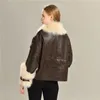 Women's Fur & Faux 2021 Winter Sheepskin Jacket Soft Warm Leisure Fashion Real Coat Female
