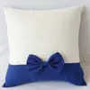 Bowknot Pillow Case Personalizowana sublimacja DIY Sofa Cofr Cushion Dekoracja sypialni 4040CM9925014