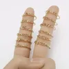 Oro 12 Constellation Signs Band Rings Compleanno Amicizia Gioielli Regalo per le donne