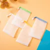 Soap Blister Bubble Net Mesh Face Wash Froth Nets Soaps Meshes Bag Manual Pouch Drawstring Storage Bags Bathroom Accessories BH5501 TYJ