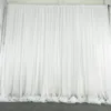 Cortina cortinas marfim tule chiffon pano de fundo para cerimônia de casamento nupcial cortinas po apostando fundo nascido bebê festa decoração