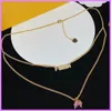 Street Fashion Kette Halskette Damen Designer Schmuck Gold Buchstaben Halsketten mit Diamanten Damen Accessoires für Party D223093F