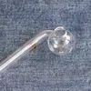 6.1Inch Clear Pyrex Glass Oil Burner Bong Pipe à eau Pipes à main en verre épais avec Radom Color Balancer Accessoires pour fumer Artisanat borosilicate