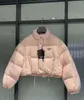 Women's Down Jacket Triangle Label Löstagbar hylsa tjock varm vindbrytare för lady smala jackor vinterutgifter bokstäver