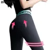 Bivigaos zielony wysoki talia błyskawica sharkskin legginsy kobiety szczupły kulturystyka sport cienki czarny seksowny fitness 211215
