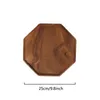 Wood Polygon Tea Tray Eco-friendly Wooden Tableware Dishes Fruits Dessert Dish Cake Biscuits Pallets Home Kitchen Supplies BH5260 TYJ