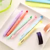 Highlighters 6 Color Fluorescent Pen Pens Canetas Stationary Office Materials Escolar School Supplies F157