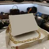 Direktförsäljning kvinnors kosmetiska väska mode präglad läder orgel axelväska Messenger handväska M57793 Lyxparty Chain Bags 26 * 20 x 12 cm
