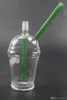 Starbucks Dabuccino Rig Glass Bongs 컵 DAB 굴착기 무료 Quartz Banger 14mm 18mm 남성 물 담뱃대 파이프