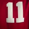 Mens Indiana Hoosiers College Baloncesto Jerseys Universidad # 11 Isiah Thomas Camisetas Jersey cosido S-XXL