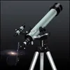 Skyoptikst 60-700 mm Astronomisk teleskop Hög effekt Definition för vuxna studenter 60mm lins 700 brännvidd med högt stativ