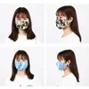 Digital Printing Face Masks Cotton Fashion Mask Maschera antipolvere lavabile Maschera traspirante Filtro inseribile Anti-smog Mask 6 Colori wholea52