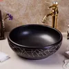 Hand crafted Chinese counter wash basin sink for home decorationhigh quatity