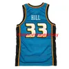 Cosido raro # 33 Hill Basketball Jersey bordado personalizado cualquier nombre número XS-5XL 6XL