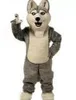 Usine chaude nouveau Costume de Mascotte de chien Husky adulte personnage de dessin animé Mascota Mascotte tenue Costume déguisement fête carnaval Costume