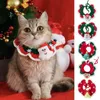 Cat Collars & Leads Fine Craftsmanship Woolen Yarn Pet Collar Neck Accessories For Holiday