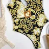 gold ,green Swimsuit cut out Sexy One Piece Swimsuit Women Swimwear One Shoulder Bathing Suit Leopard Monokini Women Swimming