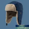 Ht3425 mode vinter hatt tjock varm berber fleece trapper öronflap cap män kvinnor lamm ull rysk hatt manlig kvinnlig bombplan hatt fabrikspris expert design kvalitet