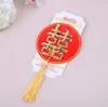 100pcs cinese asiatico a tema doppia felicità apribottiglie apriscatole festa aderenza favori omaggi di nozze all'ingrosso