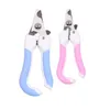 Tondeuse professionnelle de coupe-ongles de chat de compagnie avec faucille en acier inoxydable ciseaux de toilettage tondeuses pour animaux de compagnie griffes chiens fournitures LLF8618