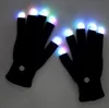 Nouveauté LED gants clignotants coloré doigt lumière gant noël Halloween décorations de fête brillant gant fête rave accessoire en gros8850234