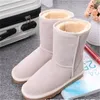 Горячие продажи новых австралийских классических теплых снежных ботинок американский GS женский DDLE TUBENI US4-12 девушка мальчик обувь