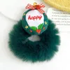 Mignon noël bandes de cheveux filles élastique élastique accessoires de cheveux enfants Christma chapeaux chouchous ornements cadeau