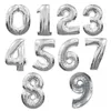 6 Farben 32 oder 16 Zoll Nummer 0-9 Luftballons, Hochzeitszimmer, Geburtstagsfeierdekoration, Aluminiumfolienballons 242 U2