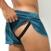 Onderbroek mode man sexy nylon boksers grappige slipje mannelijke gay penis pouch nachtkleding jockstrap bulge ondergoed