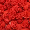 2cm Decorative Flower Teddy Bear Rose PE Foam Artificial Bouquet For Home Wedding Decoration DIY Wreath Fake