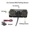 Auto achteruitzicht Camera's Parkeersensoren Universele SUV -omkering Radar 170 Camera Back -up IP67 graden Waterdichte Y2M4