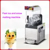 Machine de fonte de neige monocylindre en acier inoxydable, Machine de boue de neige, Machine de boisson froide, grande capacité 110V/220V
